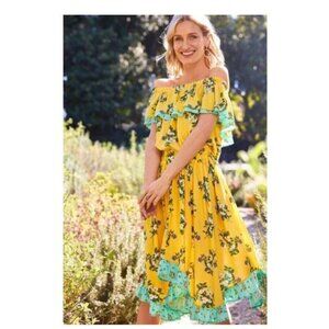 MATILDA JANE Yellow Brilliant daydream‎ Hooked On A Feeling Dress SIZE XS